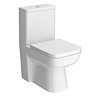 Genova Modern Back To Wall Close Coupled Toilet Large Image