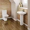 Genova Modern Short Projection 585mm Toilet with Soft Close Seat Feature Large Image