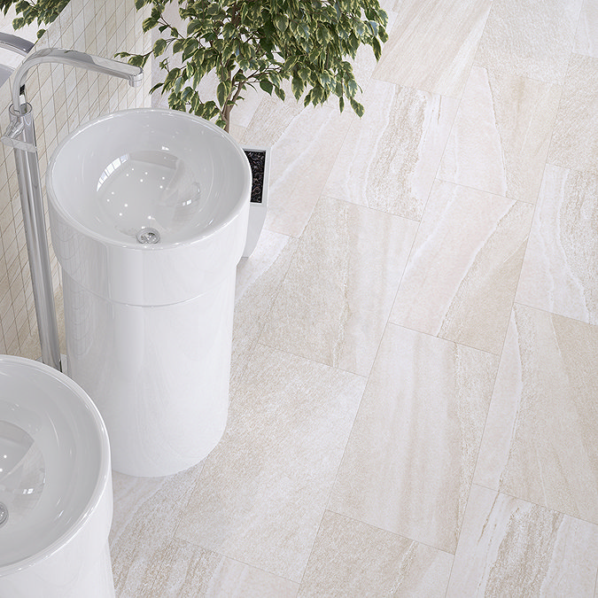 Ginevra Beige Stone Effect Wall & Floor Tiles - 300 x 600mm
