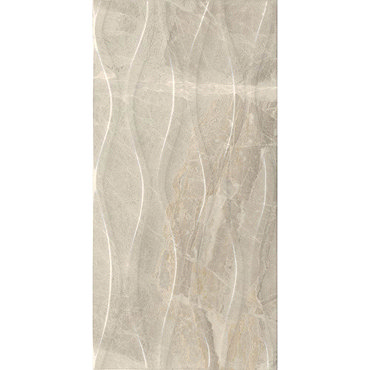 Gio Beige Gloss Marble Effect Decor Wall Tiles - 30 x 60cm  Profile Large Image