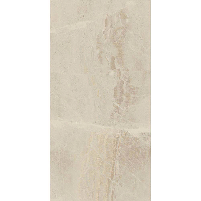 Gio Beige Gloss Marble Effect Wall Tiles - 30 x 60cm  Feature Large Image
