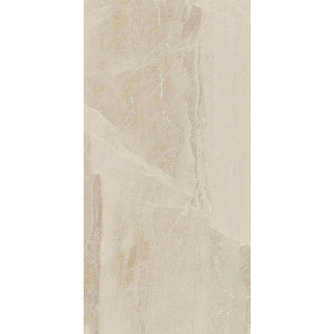Gio Beige Gloss Marble Effect Wall Tiles - 30 x 60cm Standard Large Image