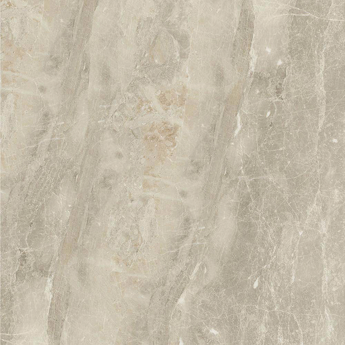 Gio Beige Marble Effect Porcelain Floor Tiles - 45 x 45cm  In Bathroom Large Image
