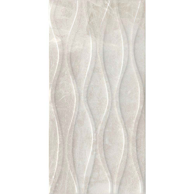 Gio Bone Gloss Marble Effect Decor Wall Tiles - 30 x 60cm  Profile Large Image