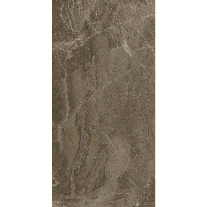 Gio Brown Gloss Marble Effect Wall Tiles - 30 x 60cm  Feature Large Image