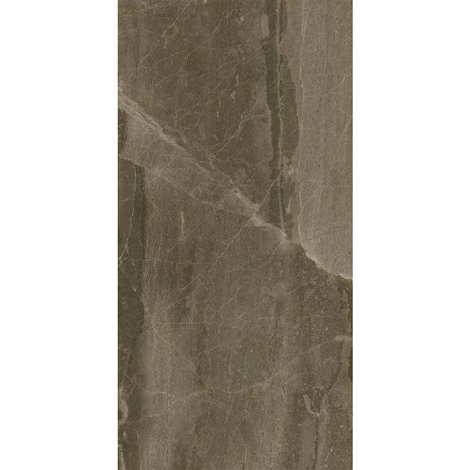 Gio Brown Gloss Marble Effect Wall Tiles - 30 x 60cm  Standard Large Image