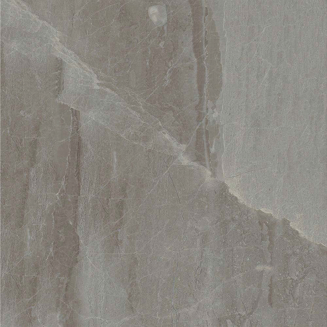 Gio Grey Marble Effect Porcelain Floor Tiles - 45 x 45cm Feature Large Image