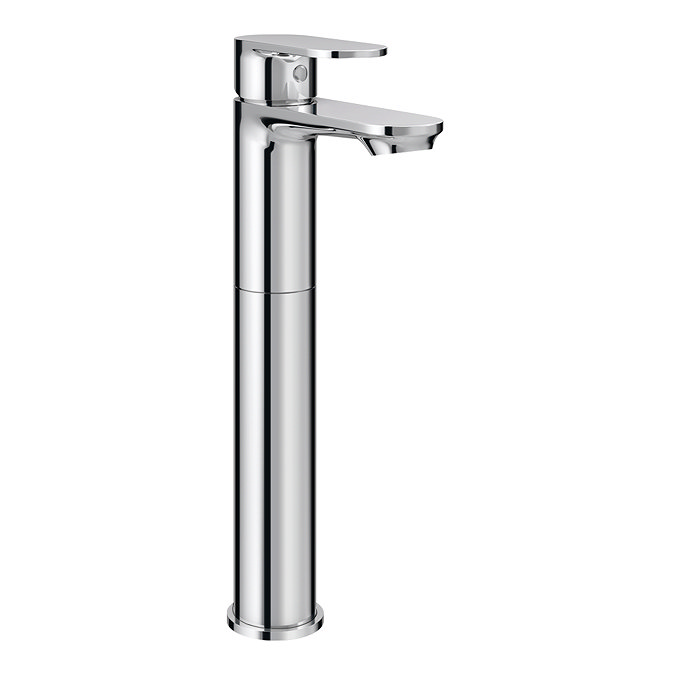 Gio Round Chrome High Rise Mono Basin Mixer Tap