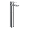 Gio Round Chrome High Rise Mono Basin Mixer Tap