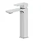 Gio Square Chrome High Rise Mono Basin Mixer Tap