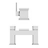 Glacier Modern Tap Package (Bath + Basin Tap)  In Bathroom Large Image