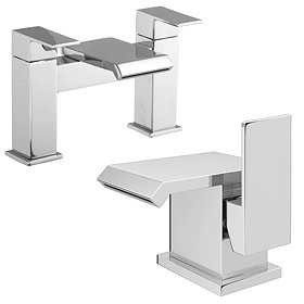 Glacier Modern Tap Package (Bath + Basin Tap) Large Image