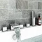 Glacier Waterfall Chrome Deck Mounted (5TH) Bath Shower Mixer Tap Inc. Shower Kit Large Image
