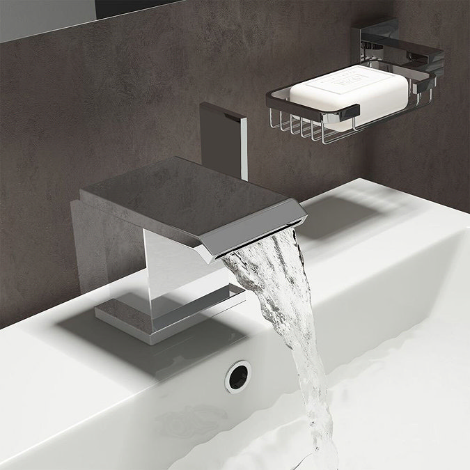 Glacier Waterfall Mono Basin Mixer Tap - Chrome