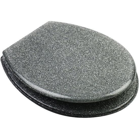 Glitter Toilet Seat - Silver - Clearance Slight Damage - 81970-14D Large Image