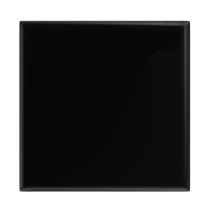 Danbury Glazed Black Field Tiles - 15 x 15cm Large Image
