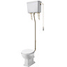 Gold High Level Traditional WC Flush Pipe Kit  Profile Large Image