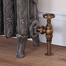 Gosport Traditional Angled Radiator Valves - Antique Brass  Profile Large Image