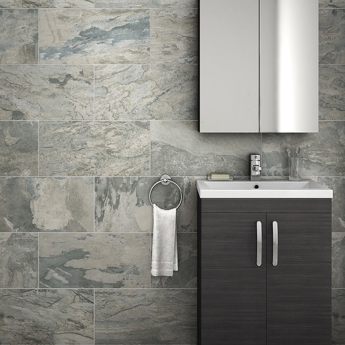 Grado Grey Tile (Matt Textured - 600 x 300mm) Large Image