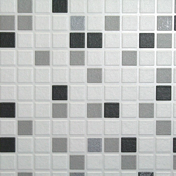 Graham & Brown Black Checker Bathroom Wallpaper Victorian Plumbing