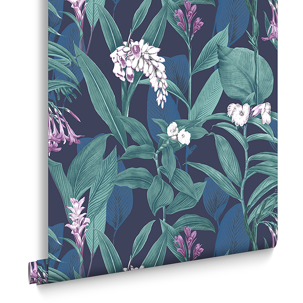 Graham & Brown Botanical Midnight Wallpaper