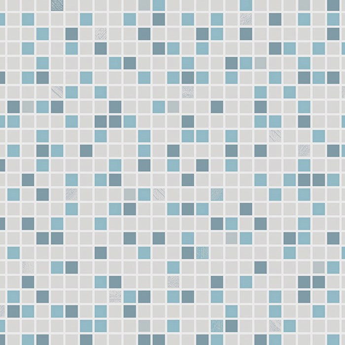 Graham & Brown - Checker Blue/White Bathroom Wallpaper - 20-506 Profile Large Image