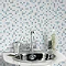 Graham & Brown - Checker Blue/White Bathroom Wallpaper - 20-506 Large Image