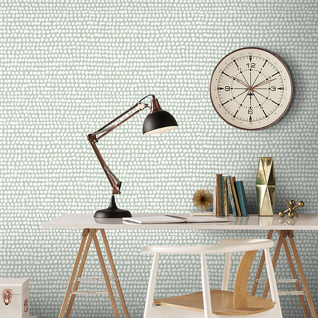Graham & Brown Dots Green Wallpaper
