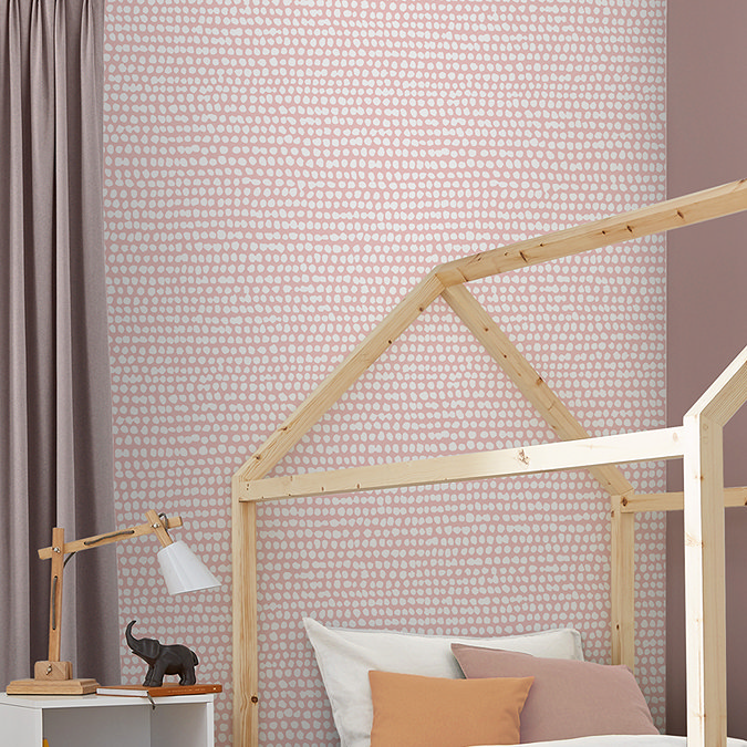 Graham & Brown Dots Pink Wallpaper