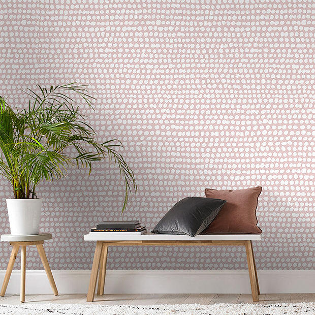 Graham & Brown Dots Pink Wallpaper