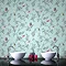 Graham & Brown - Nature Trail Duck Egg Bathroom Wallpaper - 33-002 Large Image