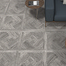 Grandville Grey Oak Parquet Woven Wood Effect Wall & Floor Tiles - 608 x 608mm