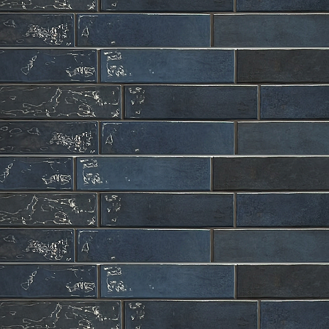 Granley Rustic Blue Gloss Wall Tiles 70 x 280mm