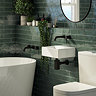 Granley Rustic Green Gloss Wall Tiles 70 x 280mm  Feature Large Image