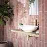 Granley Rustic Pink Gloss Wall Tiles 70 x 280mm