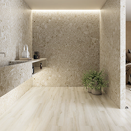 Grantola Beige Terrazzo Effect Tiles