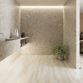 Grantola Beige Terrazzo Effect Tiles