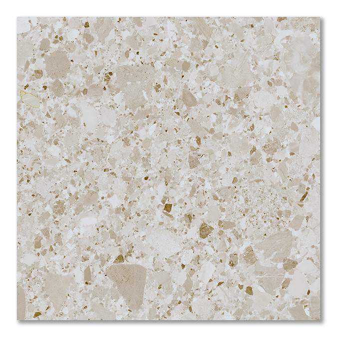 Grantola Beige Terrazzo Effect Tiles - 600 x 600mm