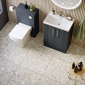 Grantola Beige Terrazzo Effect Tiles - 600 x 600mm