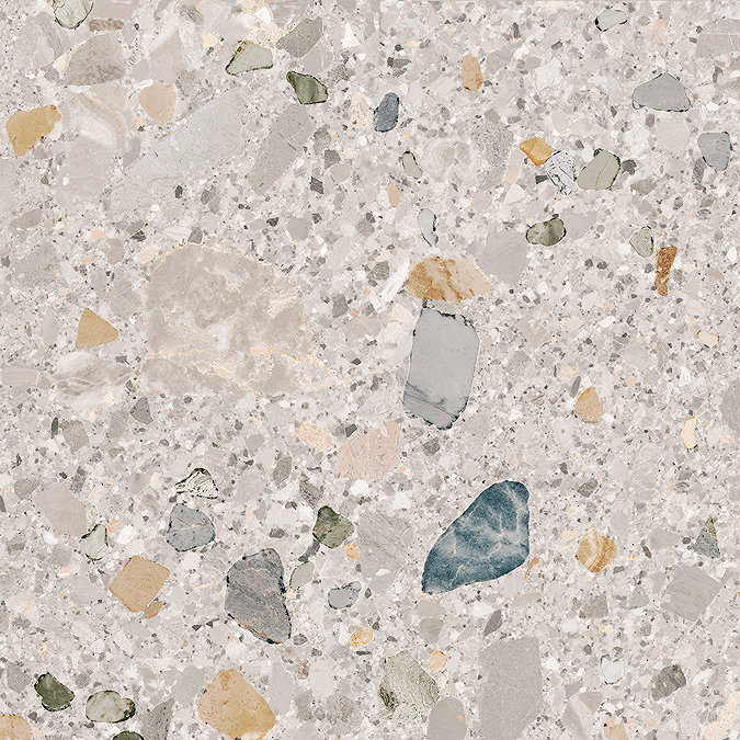 Grantola Mix Terrazzo Effect Tiles - 600 x 600mm