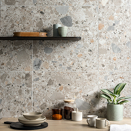 Grantola Mix Terrazzo Effect Tiles 600 x 600mm