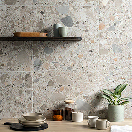 Grantola Mix Terrazzo Effect Tiles 600 x 600mm