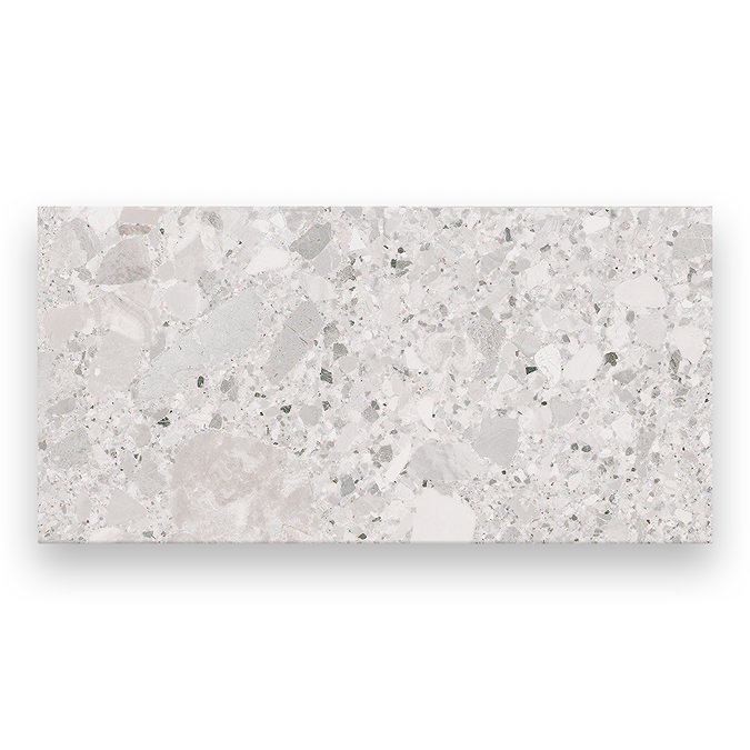 Grantola White Terrazzo Effect Tiles - 300 x 600mm