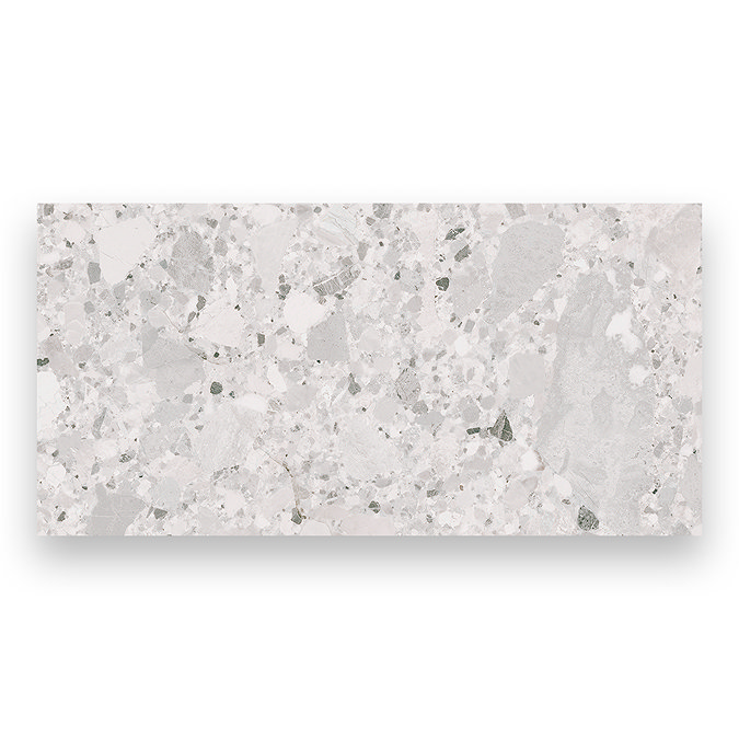 Grantola White Terrazzo Effect Tiles - 300 x 600mm