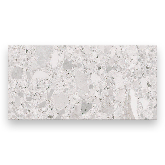 Grantola White Terrazzo Effect Tiles - 300 x 600mm