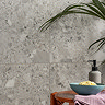 Grantola White Terrazzo Effect Tiles - 600 x 600mm