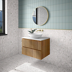 Grantola White Terrazzo Effect Tiles - 600 x 600mm