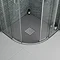 Imperia Graphite Slate Effect Quadrant Shower Tray 800 x 800mm Inc. Waste Feature Large Image