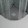 Imperia Graphite Slate Effect Quadrant Shower Tray 900 x 900mm Inc. Waste Feature Large Image
