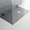 Imperia Graphite Slate Effect Rectangular Shower Tray 1400 x 900mm Inc. Waste Feature Large Image